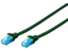 Digitus Ecoline Patch Cable, UTP, CAT 5e, AWG 26/7, zelen...