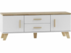 Cama RTV stand LOTTA 140cm white + sonoma oak