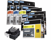 Dymo D1 paska 12 mm x 7 m bila na transparentni  45020