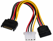Akyga AK-CA-32 SATA cable 0.15 m Black  Red  Yellow