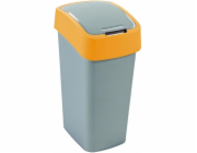 CURVER Flip Bin Odpadkový koš Stříbrná/žlutá 45l
