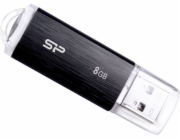 SILICON POWER Ultima U02 Pendrive USB flash drive 8 GB USB 2.0 (SP008GBUF2U02V1K) Black PAMSLPFLD0001