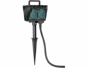 Brennenstuhl 4-nás. zásuvka na zahradu se zápichem