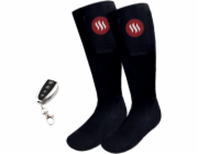 GLOVII Socks, Vyhrievané ponožky, L, čierne