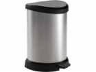 CURVER Deco Bin Odpadkový koš Stříbrná/černá 15l
