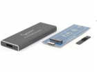 GEMBIRD externí box pro M.2 disky, USB 3.0, hliník, černá