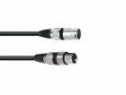 Omnitronic mikrofonní kabel XLR/XLR, 1,5m, černý