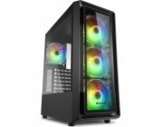 Sharkoon TK4 RGB (černá, tvrzené sklo)