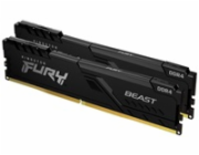 KINGSTON 32GB 2666MHz DDR4 CL16 DIMM (Kit of 2) 1Gx8 FURY Beast Black