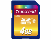 Paměťová karta TRANSCEND 4GB SDHC CARD (SD 3.0 SPD Class 10) memory card