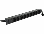 Alantec PZ09U napájecí prodlužovačka 1,8 m 9 AC zásuvky / AC zásuvek Vnitřní Černá