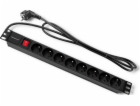 QOLTEC 54471 Power strip for RACK cabinets 1U 16A PDU 8xF...