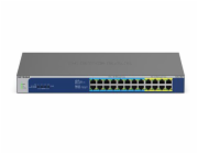 NETGEAR GS524UP - Přepínač - neřízený - 8 x 10/100/1000 (PoE+) + 16 x 10/100/1000 (PoE++) - desktop, Lze montovat do rozvaděče - PoE++ (480 W) - AC 100 - 230 V