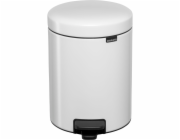 Brabantia Newicon pedálový odpadkový koš 5,0 L bílý