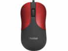 Myš Marvo DMS002RD, optická, drátová, 1200DPI, červená