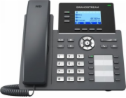 Grandstream GRP2604P/ VoIP telefon/ 2,48" podsvícený grafický display/ 6x SIP/ 2x LAN/ PoE/ GDMS