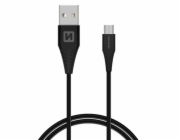 Swissten Datový Kabel Usb / Micro Usb 1,5 M Černý (6,5Mm)
