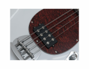 Dimavery MM-501, elektrická baskytara, bílá