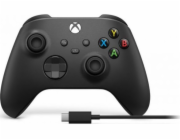 Xbox Wireless Controller černý + USB-C kabel