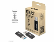 Club3D adaptér USB 3.2 Gen1 Type A na USB 3.2 Gen1 Type C (M/F), černá