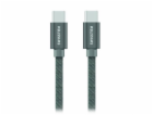 Swissten Datový Kabel Textile USB-C / USB-C 1,2 M Šedý