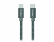 Swissten Datový Kabel Textile USB-C / USB-C 1,2 M Šedý