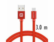 Swissten Datový Kabel Textile Usb / Usb-C 3,0 M Červený