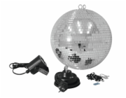 Set LED zrcadlová koule 30 cm, 6000K