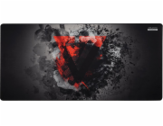 Modecom VOLCANO MERU herní podložka pod myš a klávesnici, 1200x600x3 mm, černá/šedá