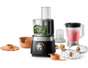 Philips Viva Collection HR7530/10 kuchyňský robot, 850 W, 2 rychlosti + puls, černá