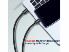 Swissten Datový Kabel Textile USB-C / USB-C 1,2 M Černý
