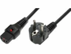 MicroConnect IEC LOCK C13 - R / A napájecí kabel SCHUKO (...
