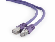 Gembird patch kabel S/FTP Cat. 6A LSZH, 2 m, fialový
