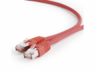 Gembird patch kabel S/FTP Cat. 6A LSZH, 2 m, červený