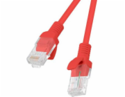 LANBERG PCU5-20CC-0025-R Patchcord RJ45 cat. 5e UTP 0.25m Red 10-Pack
