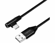 LogiLink USB-A - USB-C USB kabel 0,3 m černý (CU0137)