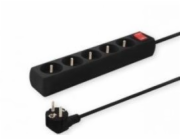 Savio přepěťová ochrana 5 zásuvek 1,5 m černá (LZ-01)