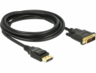 Delock DisplayPort - DVI-D kabel 3m černý (85314)