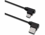 Qoltec USB-A - USB-C USB kabel 1 m černý (5901878504957)