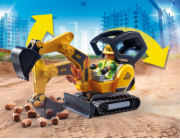 Playmobil Malý bagr s konstrukčním prvkem (70443)