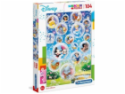 Puzzle 104 elementy Super Kolor Disney Classic