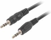 LANBERG Minijack 3.5mm M / M 3 PIN kabel 1,2m, černý