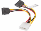 Lanberg Molex (M) na 2x SATA (F) kabel 15cm CA-HDSA-11CU-...