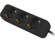 Lanberg Prodlužovací kabel 1,5m černý 3x 230V Schuko