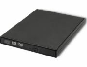 Qoltec 51858 Externí DVD-RW rekordér | USB 2.0 | Černá