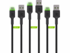 Green Cell KABGCSET02 USB kabel 1,2 m USB A USB C Černá