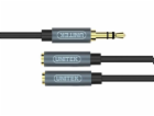 UNITEK Y-C956ABK audio cable 0.2 m 3.5mm 2 x 3.5mm Black ...