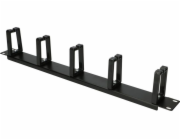 Extralink-1U organizér kabelů s plastovými úchyty