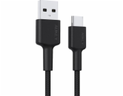 Aukey USB kabel AUKEY CB-CA2 nylon Quick Charge USB C-USB 3.1 kabel | FCP | AFC | 2m | 5 Gbps | 3A | 60W PD | 20V