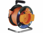 Prodlužovací přívod na bubnu - spojka, 1zás. 50m oranžový...